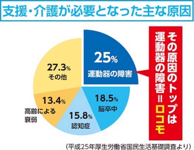 支援・介護が必要となった主な原因